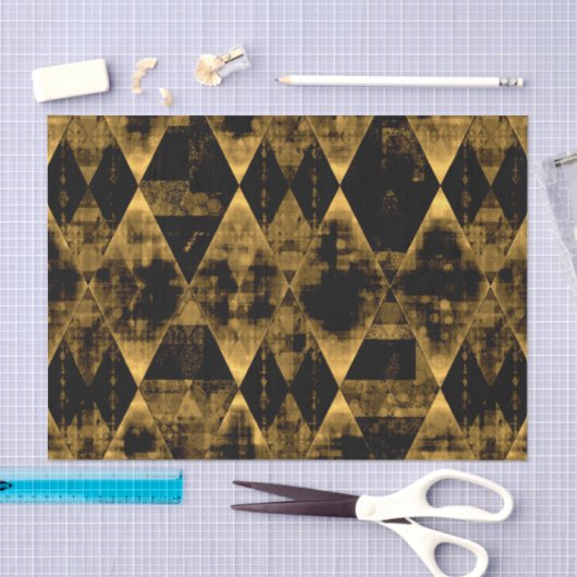 Erratische goud en zwarte diamant tissuepapier (Craft)