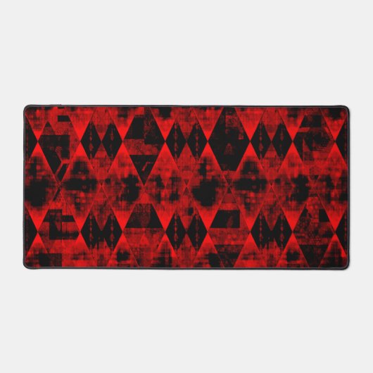 Erratische Rood- en Zwarte Diamond Wonder Bureaumat (Voorkant)