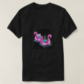 Errbody in de pool Tipsy Skull Flamingo S T-shirt (Design voorkant)
