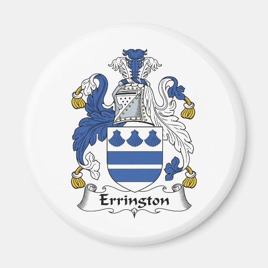 Errington Family Crest Magneet (Voorkant)