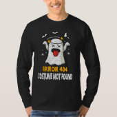Error 404 Costume Not Found Halloween Ghost T-shirt (Voorkant)