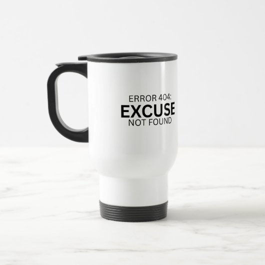 Error 404: Excuse Not Found Insulated Travel Mug Reisbeker (Links)