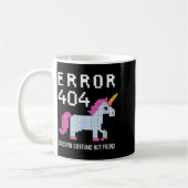 Error 404 Unicorn Costume Found Halloween Programm Koffiemok (Links)