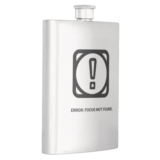ERROR: FOCUS NOT FOUND Flask | Funny Remote Work Flacon (Rechts)