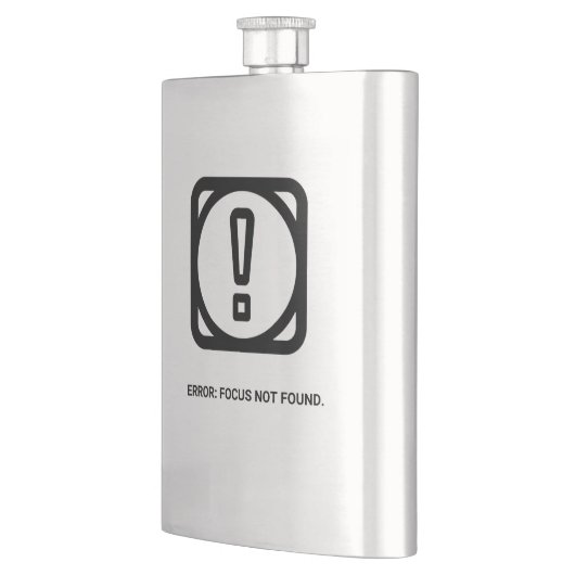 ERROR: FOCUS NOT FOUND Flask | Funny Remote Work Flacon (Links)