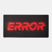 "ERROR" Glitch Esthetische Uitgebreide Bureaumat (Voorkant)
