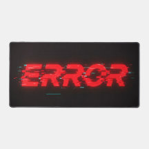 "ERROR" Glitch Esthetische Uitgebreide Bureaumat