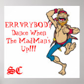 ERRVRYBODY Dance als de Madman op POSTER is (Voorkant)