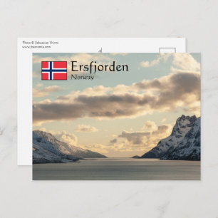 Ersfjorden Noorwegen Briefkaart