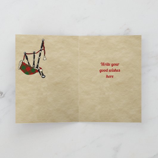 Erskine Badge & Tartan Persoonlijke Kaart (Binnen)