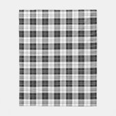 Erskine Black en White Pset Fleece Deken (Voorkant)