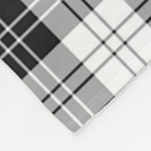 Erskine Black en White Pset Fleece Deken (Hoek)