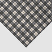 Erskine Black en White Scottish Tartan Tissuepapier (Detail)