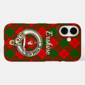 Erskine Clan Badge & Tartan iPhone / iPad hoesje (Achterkant (horizontaal))