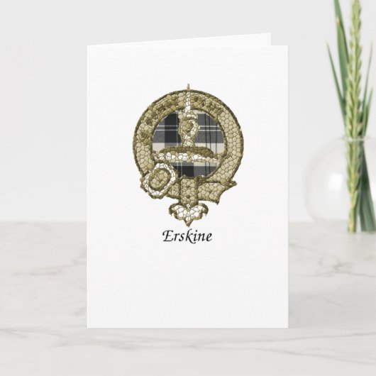 Erskine Clan Crest Kaart (Voorkant)