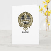 Erskine Clan Crest Kaart (Gele Bloem)