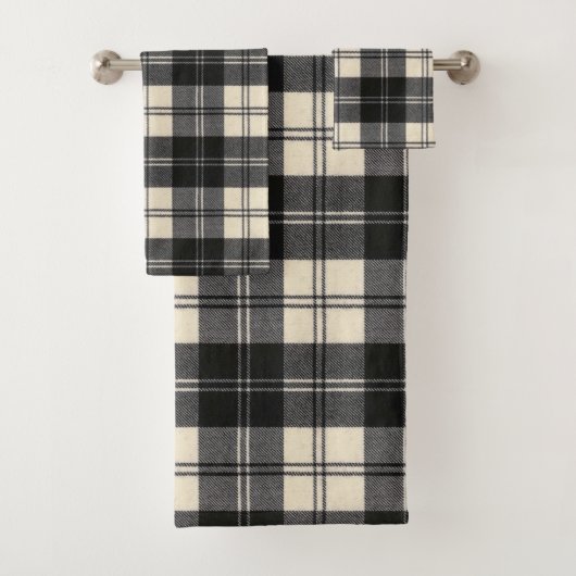 Erskine Modern Origineel Tartan Bad Handdoek (Insitu)