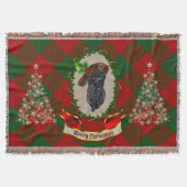 Erskine Scottie Dog Kerstmis Blanket Deken (Voorkant)