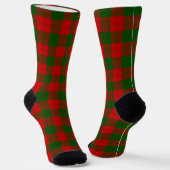 Erskine tartan rood groen geruit sokken (Gebogen)