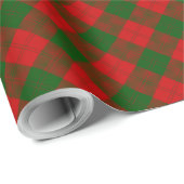 Erskine tartan roodgroene pleister cadeaupapier (Rol Hoek)