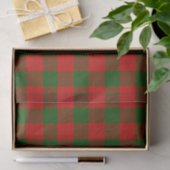 Erskine tartan roodgroene pleister tissuepapier (Geschenk)