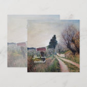 ERSTE LENTE IN VERNALESE / Landschap in Toscane Kaart (Voorkant / Achterkant)