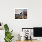 ERSTE LENTE IN VERNALESE / Toscaans landschap Poster (Thuiskantoor)