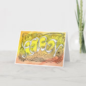 Erste Regel der Gelassenheit – LEBEN Faltkarte Bedankkaart (Voorkant)