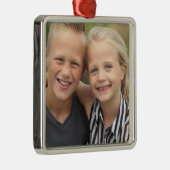 Erstellen Sie Ihr eigenes Foto Metalen Ornament (Rechts)