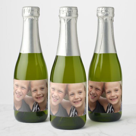 Erstellen Sie Ihr eigenes Foto Sparkling Wijnetiket (Flessen)