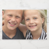 Erstellen Sie Ihr eigenes Foto Sparkling Wijnetiket (Enkel label)