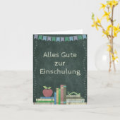 Erster Schultag | Alles Gute zur Einschulung Kaart (Gele Bloem)