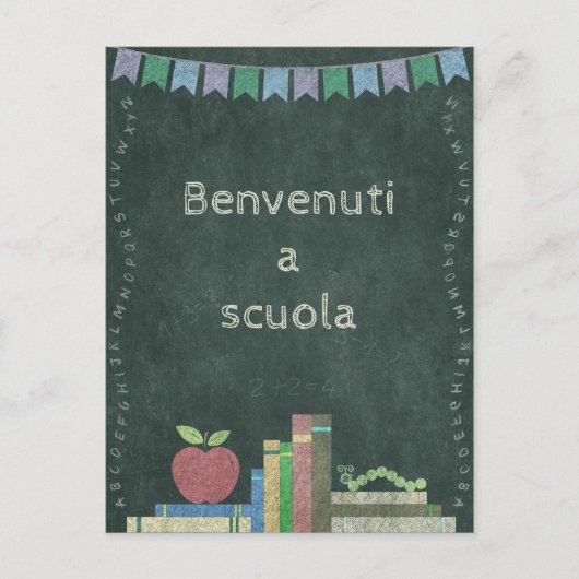 Erster Schultag | Benvenuti a scuola Briefkaart (Voorkant)