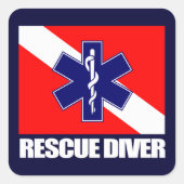 ERT Diver 2 Vierkante Sticker (Voorkant)