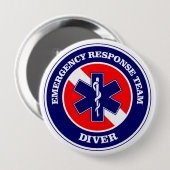 ERT Diver Ronde Button 4,0 Cm (Voorkant /achterkant)