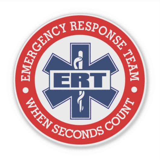 ERT-noodhulpteam Sticker (Voorkant)