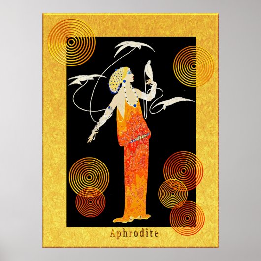 ERTE Aphrodite (artistiek gewijzigd.) Poster (Voorkant)