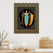 ERTE Art Deco Three-Dames Poster (Keuken)