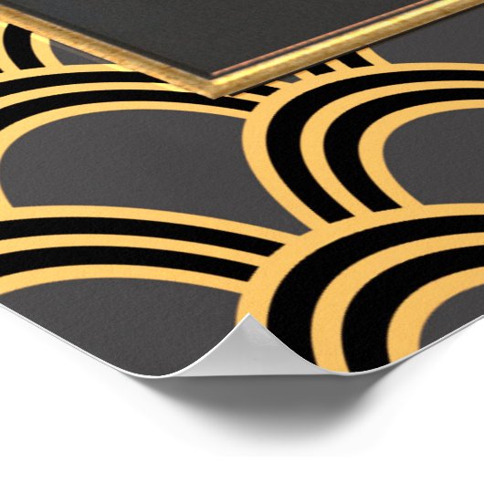 ERTE Art Deco Three-Dames Poster (Hoek)