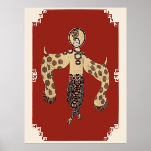 Erté - Aziatische prinses suite, bamboe Poster (Voorkant)