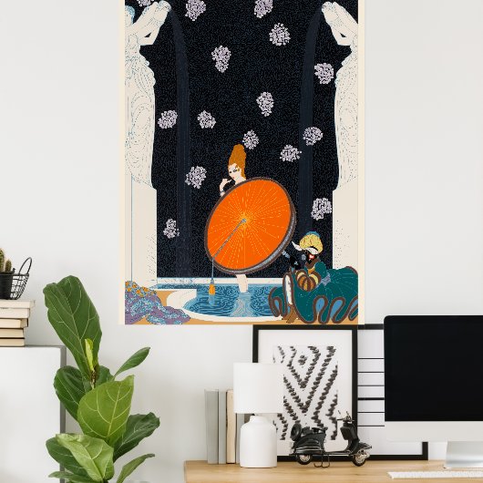 Erté - Bad van de Markies, 1980 Poster (Thuiskantoor)