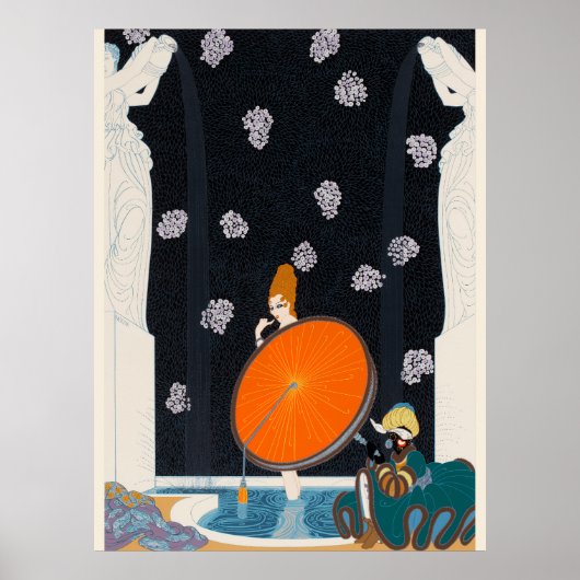 Erté - Bad van de Markies, 1980 Poster (Voorkant)