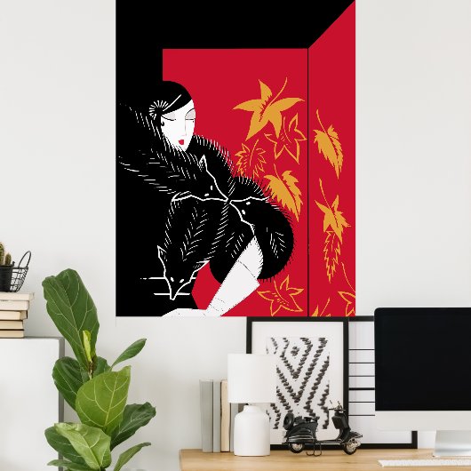 Erté - Bont Poster (Thuiskantoor)