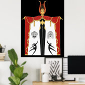 Erté - Broadway's in Mode [Night Version] Poster (Thuiskantoor)