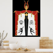 Erté - Broadway's in Mode [Night Version] Poster (Keuken)