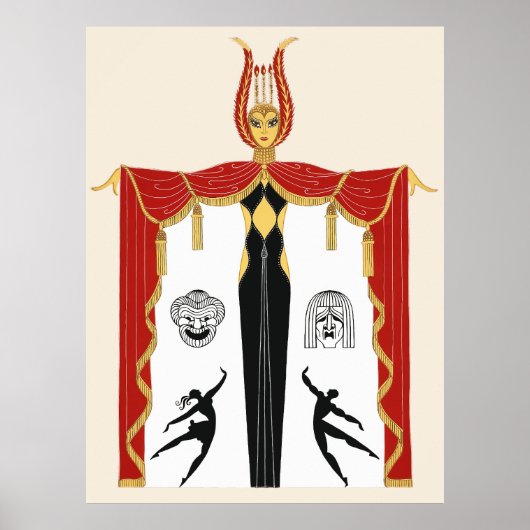Erté - Broadway's in Mode Poster (Voorkant)