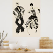 Erté - Charleston Paar Poster (Keuken)