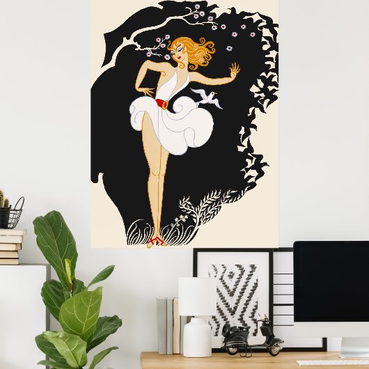 Erté - Charnos Poster (Thuiskantoor)