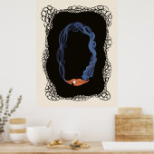 Erté - De cijfers suite, het nummer 0 Poster (Keuken)