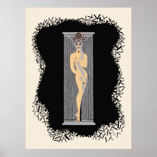 Erté - De cijfers suite, het nummer 1 Poster